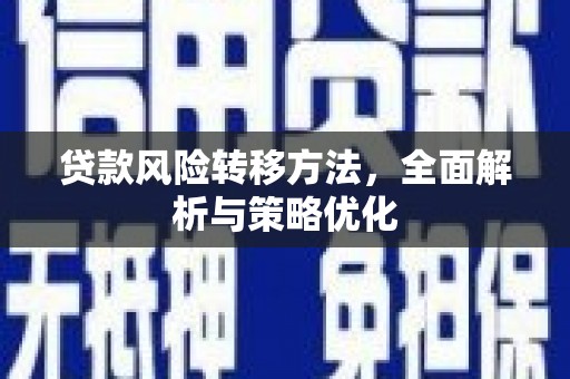 蛟河贷款风险转移方法，全面解析与策略优化