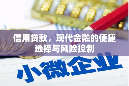 蛟河信用贷款，现代金融的便捷选择与风险控制