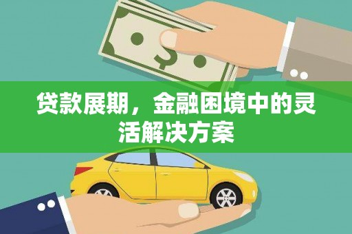 蛟河贷款展期，金融困境中的灵活解决方案
