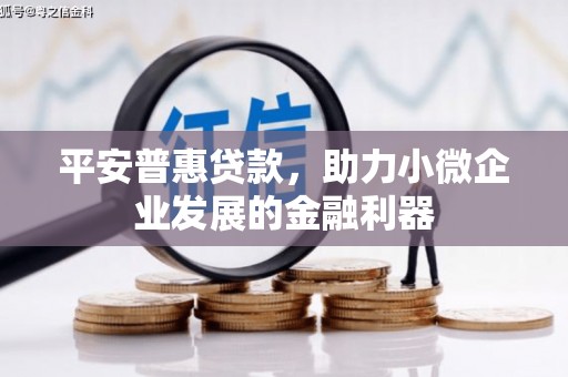 蛟河平安普惠贷款，助力小微企业发展的金融利器