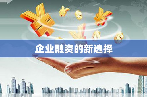 蛟河企业融资的新选择