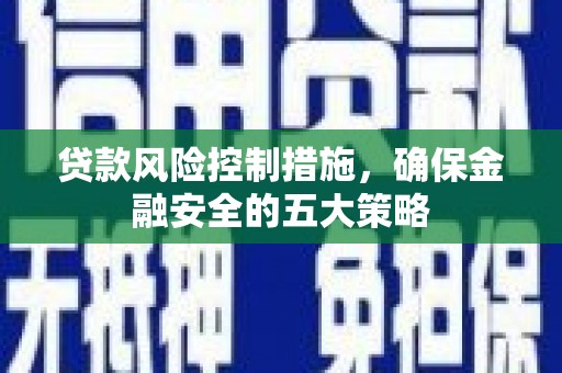 蛟河贷款风险控制措施，确保金融安全的五大策略