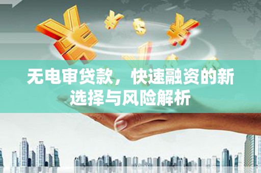 蛟河无电审贷款，快速融资的新选择与风险解析