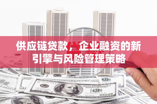 蛟河供应链贷款，企业融资的新引擎与风险管理策略