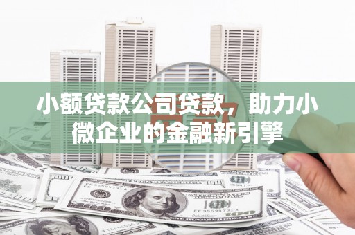 蛟河小额贷款公司贷款，助力小微企业的金融新引擎