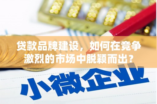 蛟河贷款品牌建设，如何在竞争激烈的市场中脱颖而出？