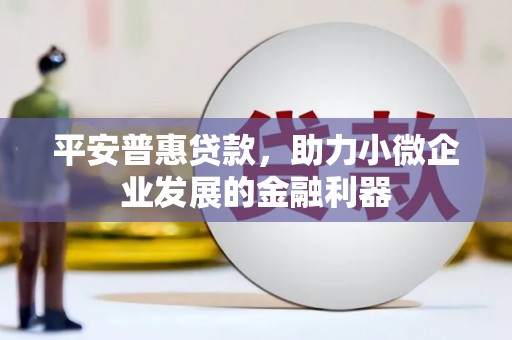 蛟河平安普惠贷款，助力小微企业发展的金融利器