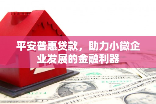 蛟河平安普惠贷款，助力小微企业发展的金融利器