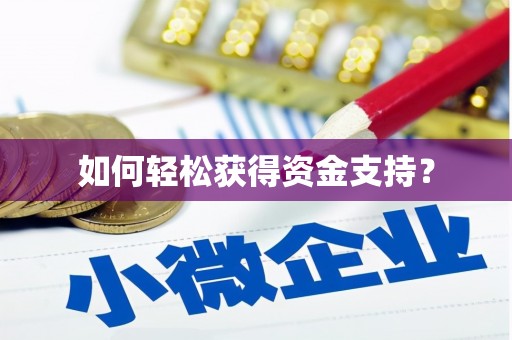 蛟河如何轻松获得资金支持？